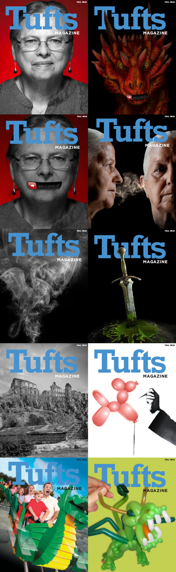 Tufts Magazine Fall 2012 Cover Comps